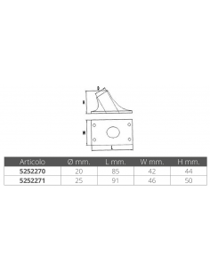 BASE INOX PER ASTE BANDIERA