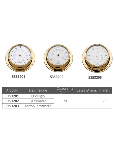 TERMOIGROMETRO Ø MM.88