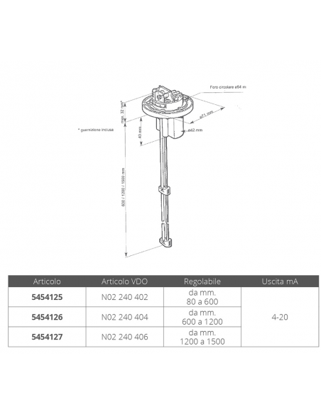 SENSORE CAPACITIVO ACQUA CHIARA