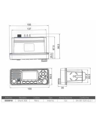 VHF SHARK 3GE