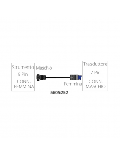 CAVO ADATTATORE PER CONNETTORI DA 9 A 7 PIN