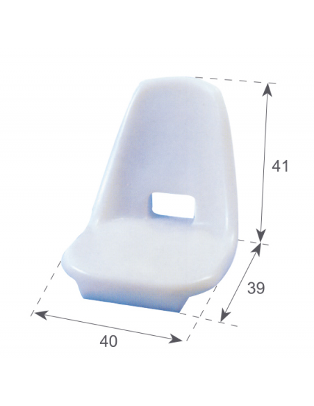 SCOCCA POLIETILENE BIANCO