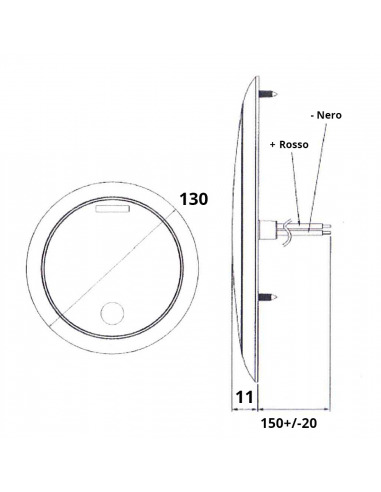 PLAFONIERA TOUCH A LED