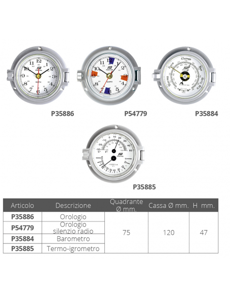 TERMO-IGROMETRO Ø MM.120