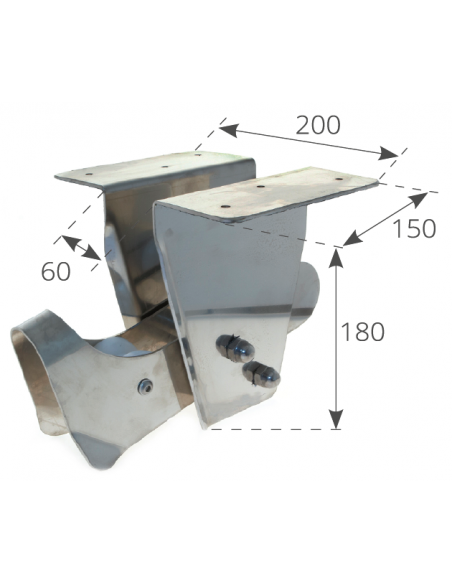 MUSONE DI PRUA INOX AD INCASSO