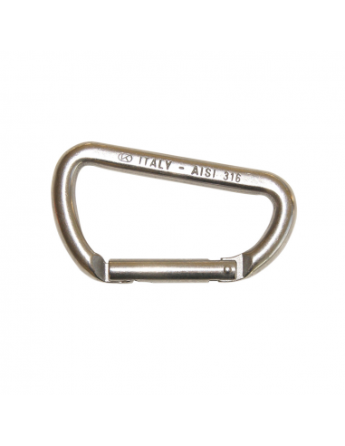 MOSCHETTONE "KONG" ASIMMETRICO INOX 316