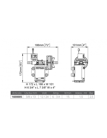 POMPA AUTOCLAVE UP3/E