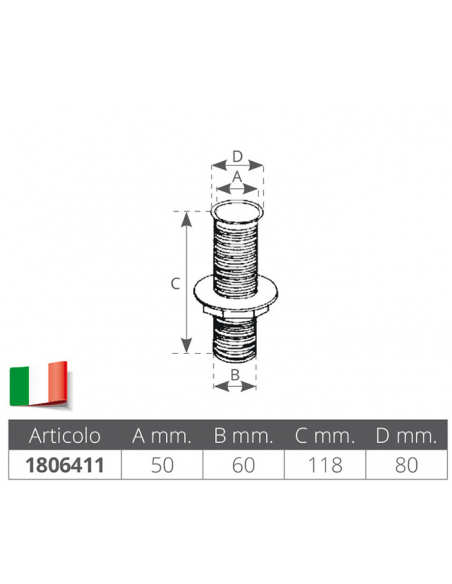 SCARICO A MARE NYLON