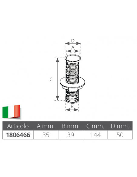 SCARICO A MARE NYLON