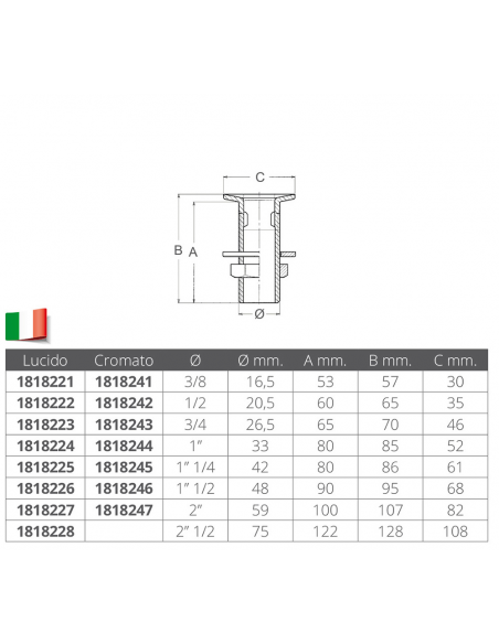 SCARICO POZZETTO IN OTTONE CROMATO