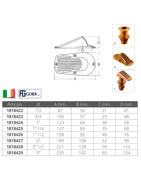 CUFFIA MANTA IN BRONZO