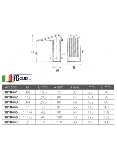 PRESA A MARE IN OTTONE SPEEDY