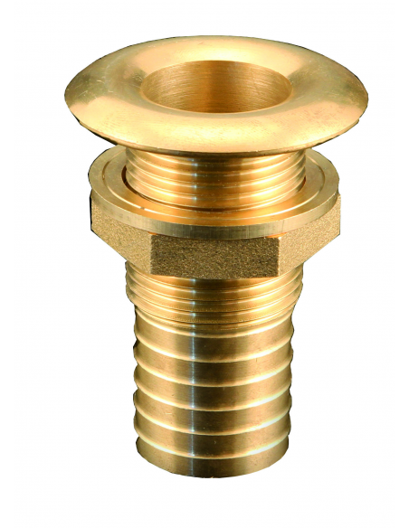 SCARICO A MARE IN OTTONE LUCIDO CON PORTAGOMMA SCARICO A MARE IN OTTONE LUCIDO CON PORTAGOMMA