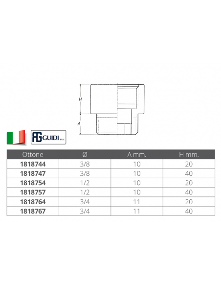 PROLUNGA M-F IN OTTONE