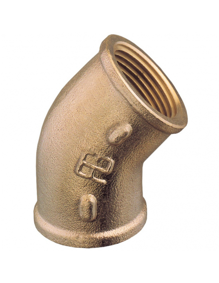 CURVA IN BRONZO A 45 F-F