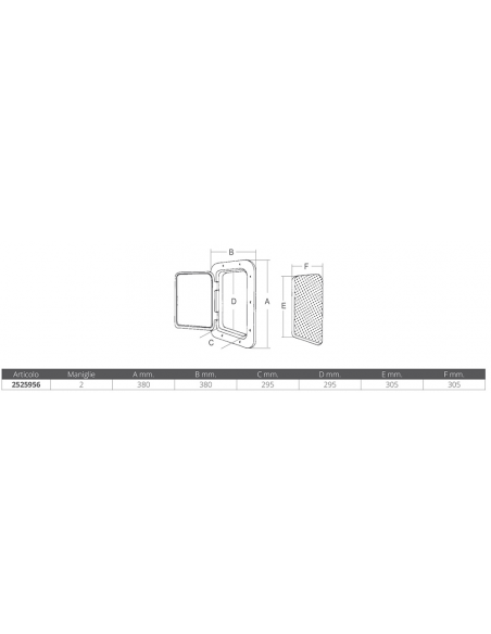 SPORTELLO MM.380X380