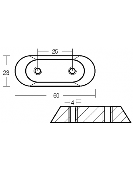 PIASTRINA PER MOTORE FUORIBORDO 2/150 HP