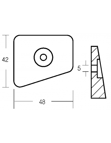 DOPPIA PLACCA PER MOTORI 20-35 HP