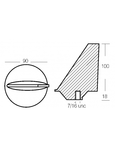 PINNA LUNGA PER POPPIERI 80/140 HP