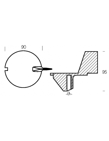 PINNA AMERICA PER MOTORI 25 HP