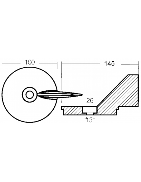 PINNA PER MOTORI FORMULA 50-75HP 4T