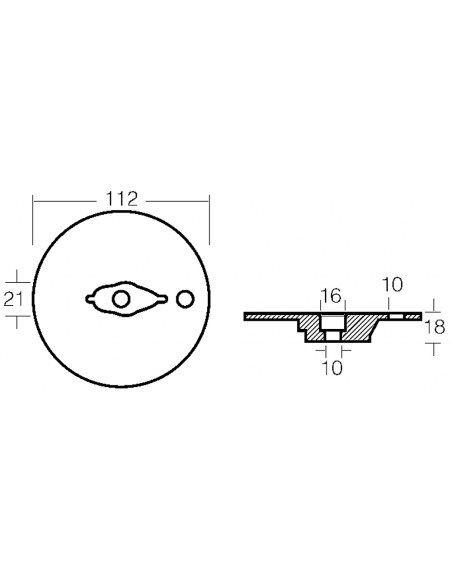 PLACCA PER MOTORI VERADO-BRAVO