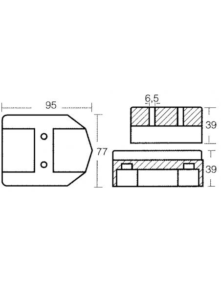 PLACCA IN ZINCO PER MOTORI