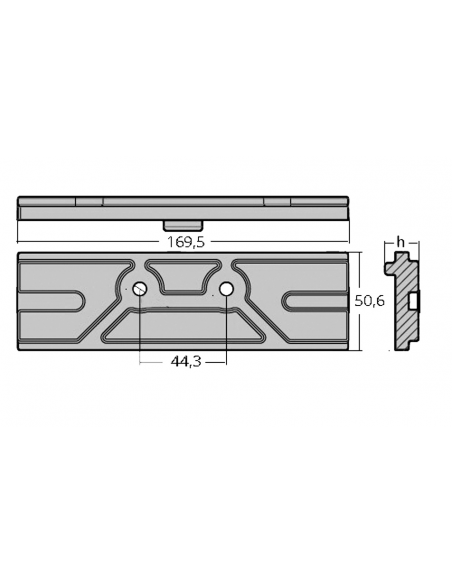 PIASTRA PER MOTORI 150 HP 4T