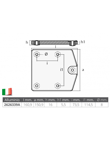 PIASTRA PER MOTORI ZEUS DRIVE
