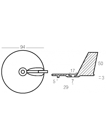 PINNA PER YAMAHA 25-30 HP