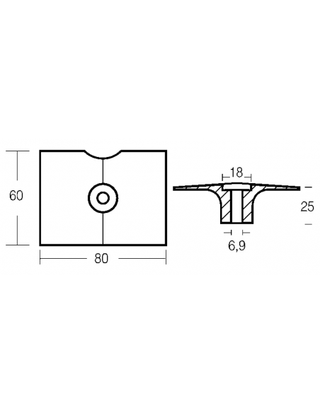 PLACCA MOTORI YAMAHA 8-25 HP 4T