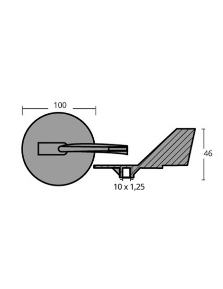 PINNA PER MOTORI YAMAHA 150/225 HP 2/4T