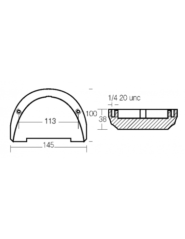 PLACCA PER PIEDE SX/DP-S