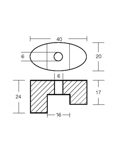 PIASTRINA PER BOW THRUST VETUS KW3