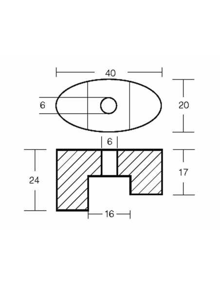 PIASTRINA PER BOW THRUST VETUS KW3