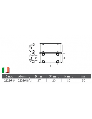 ANODO PER BOW THRUST SIDE POWER-SLEIPNER