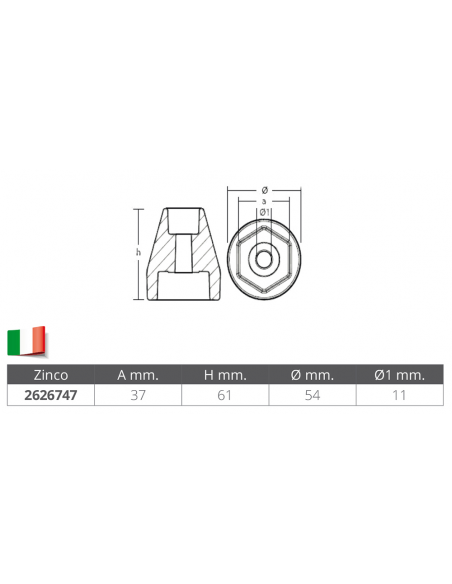 OGIVA PER MOTORI ZT350 - ZT370