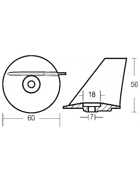 PINNA PER MOTORI MEGA 25/50 HP