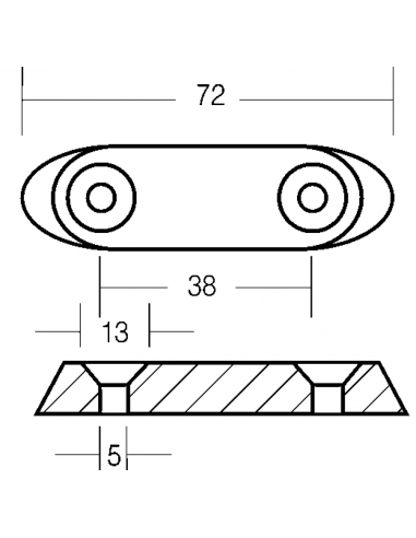 PIASTRINA PER MOTORI 3,5/50 HP