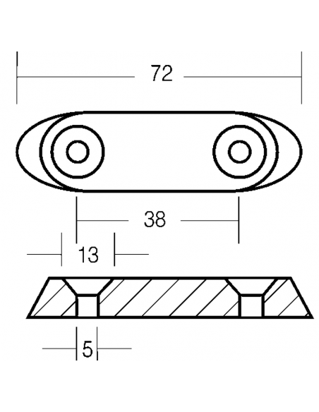 PIASTRINA PER MOTORI 3,5/50 HP