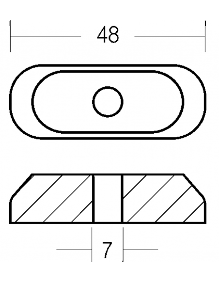 PIASTRINA PER MOTORI 2/55 HP 2T