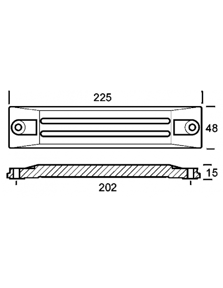 PLACCA PER MOTORI 75/225 HP