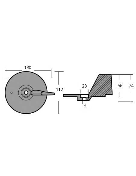 PINNA PER MOTORI 75/130 HP