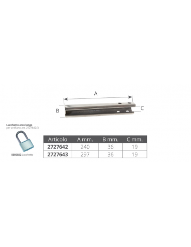 ANTIFURTO IN ACCIAIO INOX