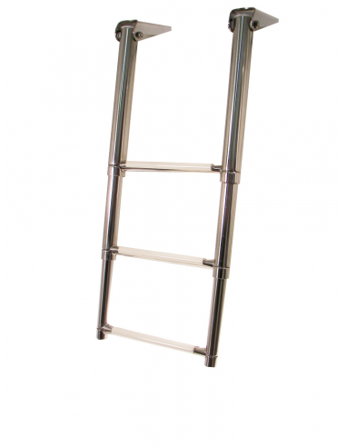 SCALETTE INOX TELESCOPICHE 3 GRADINI