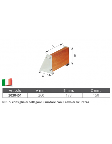 SUPPORTO MOTORE REGOLABILE 8/9 HP