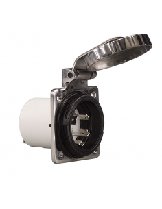 SPINA 2P+T 220V. 16A IP56 IN ACCIAIO INOX