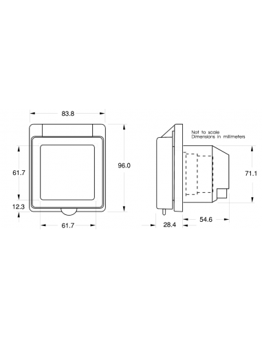 SPINA 2P+T 220V. 16A IP56
