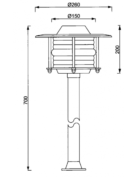 LAMPIONE PER ESTERNO