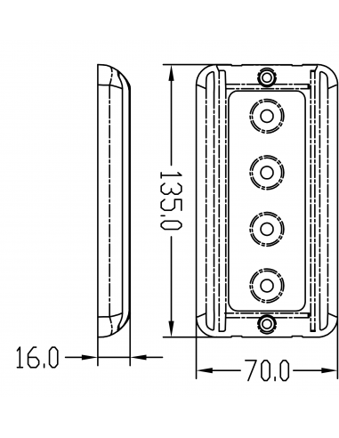 PLAFONIERA IN ALLUMINIO A 4 LED PLAFONIERA IN ALLUMINIO A 4 LED